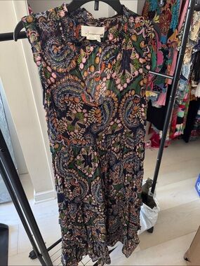 anthropologie layered sweater maxi dress By Anthropologie Sheer Panel Maxi Sweater Dress